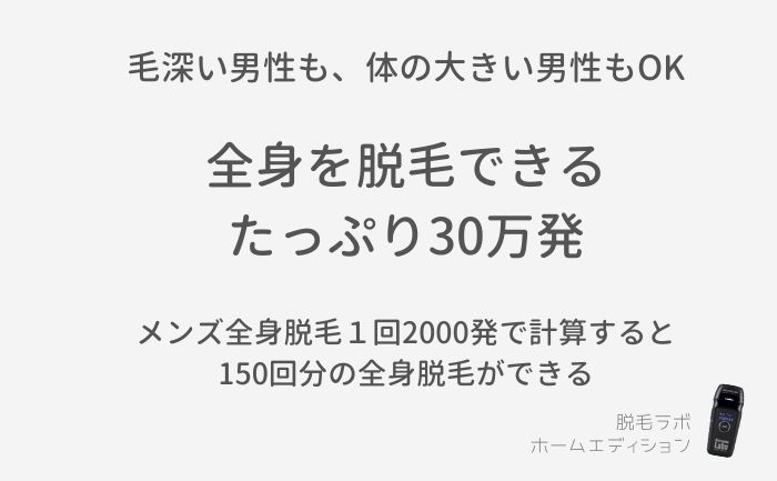 脱毛ラボホームエディションはメンズも使える 髭や剛毛に効果ある 男の永久脱毛ランキング